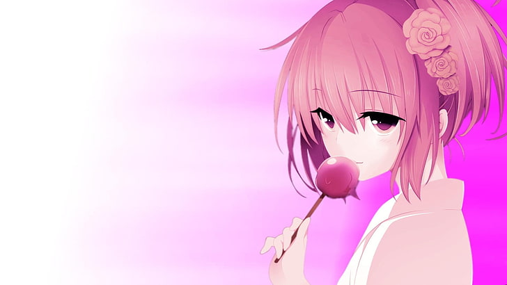 Momo Belia, portrait, purple background, purple, to loveru Free HD Wallpaper