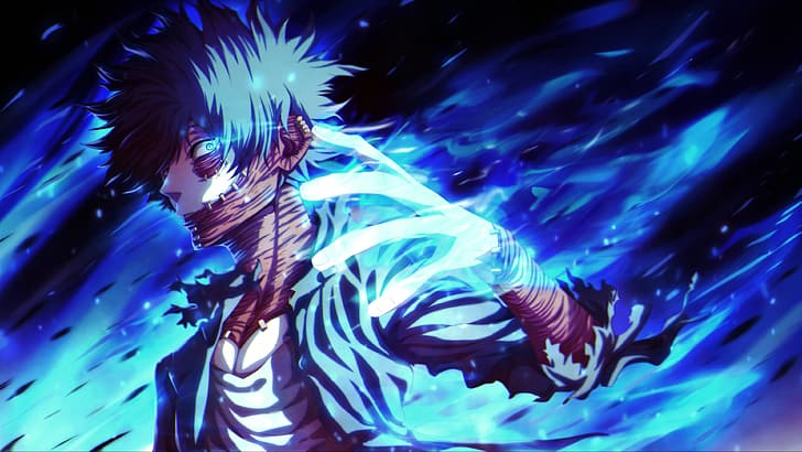 My Hero Academia Deku, boku no hero, boku no hero academia, black hair, dabi Free HD Wallpaper