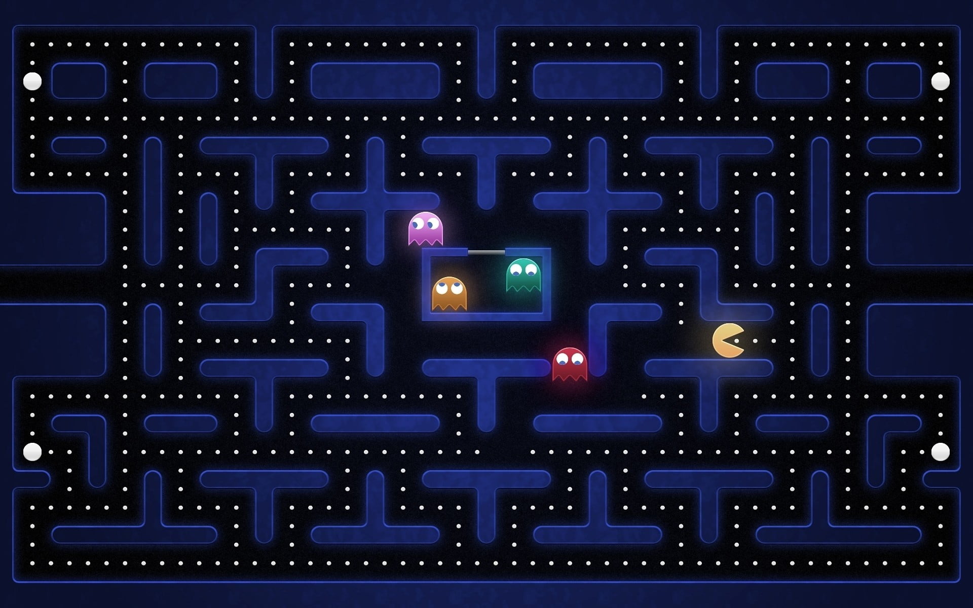 Pac-Man 256 Game, communication, pacman, digital composite, text
