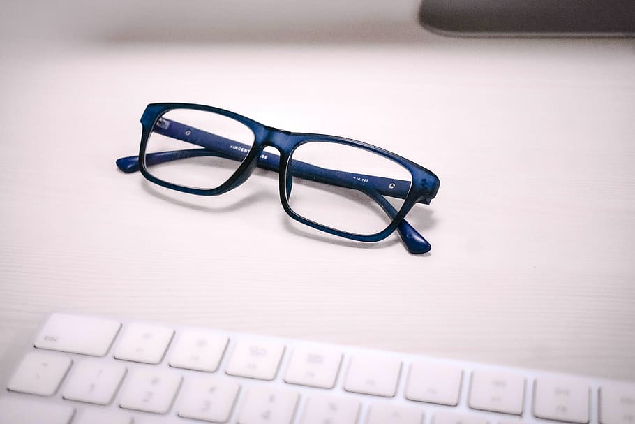 Prescription Blue Light Glasses, education, still life, eyewear, computer equipment Free HD Wallpaper