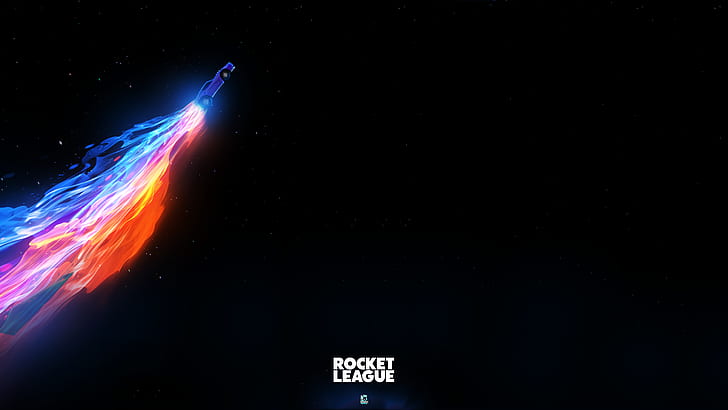 Rocket League, flames,, game, rocket league, background