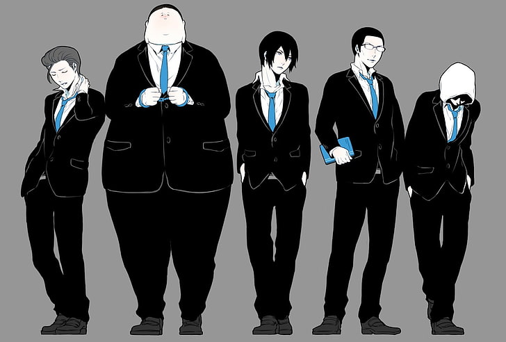 Sad Manga Drawing, adult, coworker, prison school, in a row Free HD Wallpaper