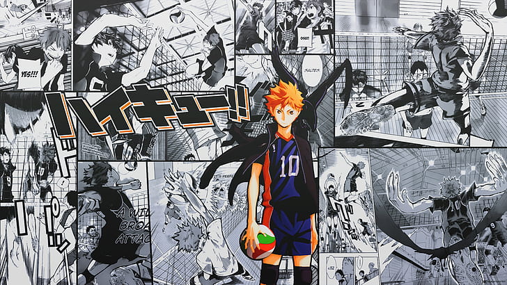 Shonen Anime, hinata shouyou, anime boys, Hinata Shouyou, haikyuu Free HD Wallpaper