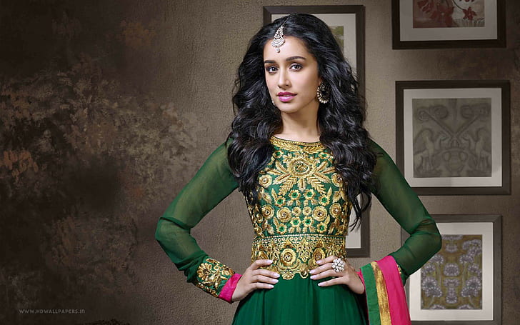 Shraddha Kapoor Punjabi Suit, anarkali, shraddha, shraddha kapoor green anarkali, kapoor