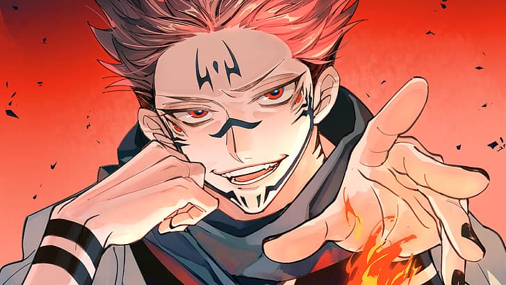 Sukuna Jujutsu Kaisen, sakuna, Jujutsu Kaisen, jujutsu kaisen, yuji itadori Free HD Wallpaper