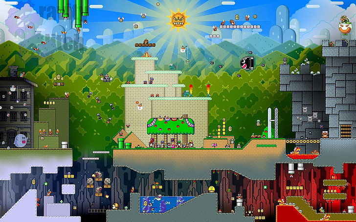 Super Mario World SNES Game Over, residential district, celebration, construction industry, building exterior