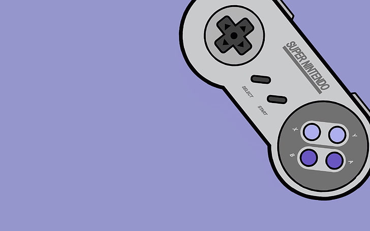 Super Nintendo Game System, no people, remote, copy space, artwork Free HD Wallpaper