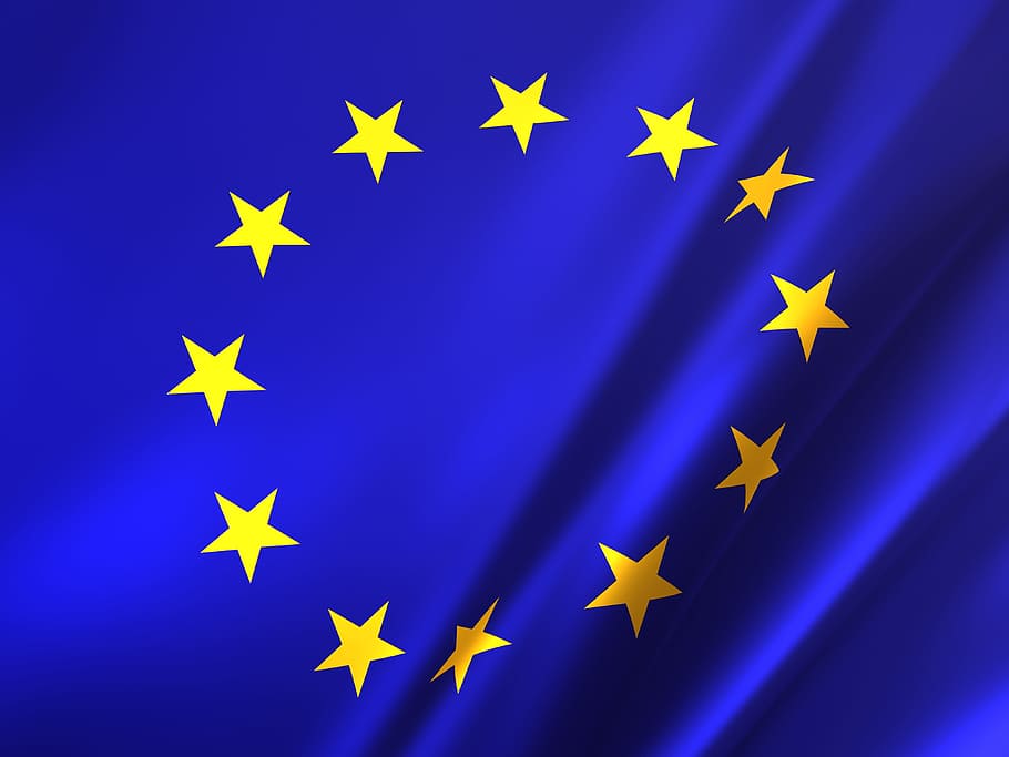 United Europe Flag, global, architecture, beauty in nature, star shape Free HD Wallpaper