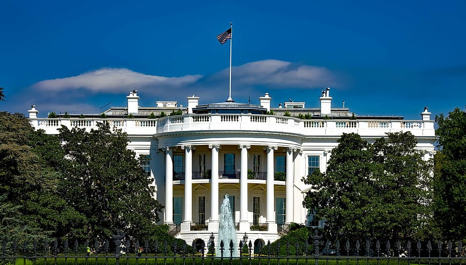 White House 1800, exterior, hdr, blue, landscape Free HD Wallpaper