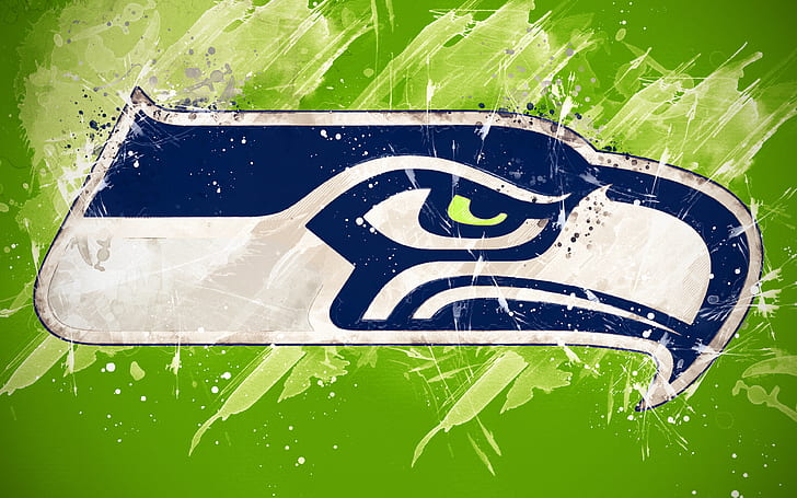 Abstract, nfl, football, emblem, seattle seahawks Free HD Wallpaper