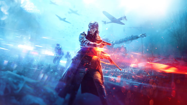 Battlefield V Xbox One, crowd, video games, indoors, illuminated Free HD Wallpaper