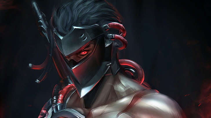 BlackWatch Genji, clothing, weapon, men, standing Free HD Wallpaper