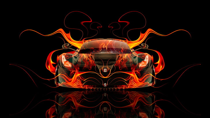 Camo Ferrari, style, computer graphic, night, ferrari Free HD Wallpaper