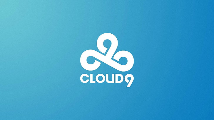 Cloud 9 CS GO Logo, cloud9, capital letter, blue background, sky Free HD Wallpaper