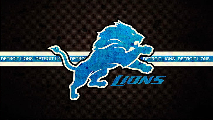 Detroit Lions Logo Stencil, American Football, american football, nfl, logo Free HD Wallpaper