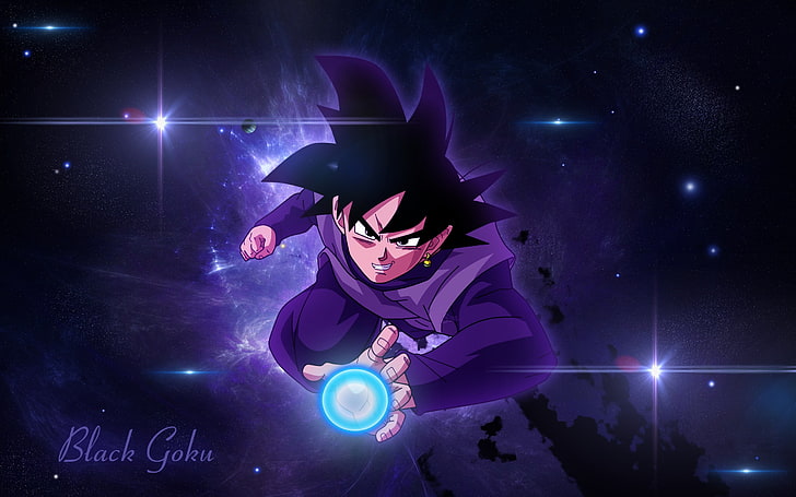 Dragon Ball Super Goku Black, young adult, dragon ball, dancing, illuminated Free HD Wallpaper