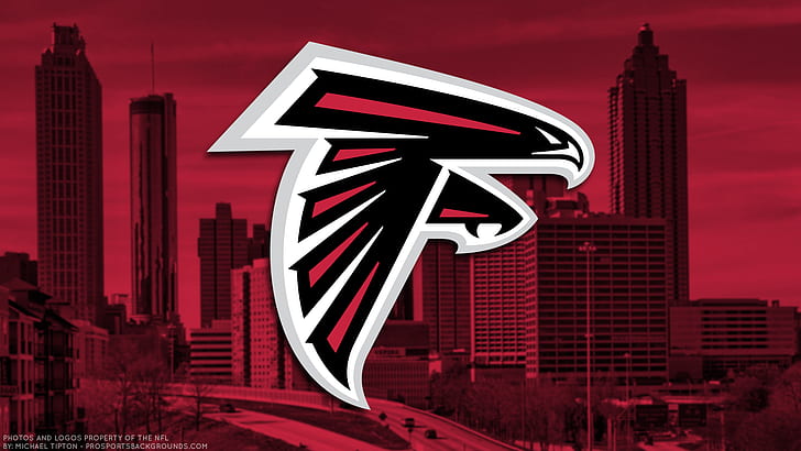 Falcon Animated, emblem, football, logo, nfl Free HD Wallpaper