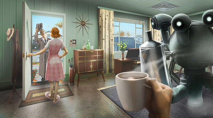 Fallout 1 Art, fallout, bathroom, mirror, fallout 4 Free HD Wallpaper