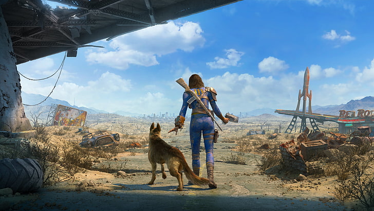 Fallout 4 DLC, casual clothing, pets, mammal, vertebrate Free HD Wallpaper