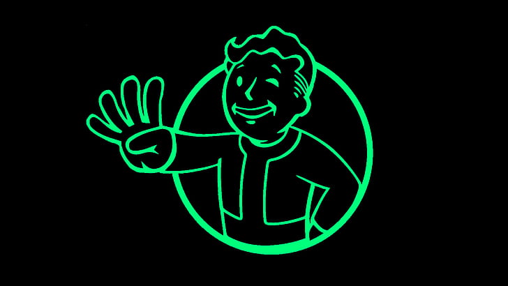 Fallout 4 Fortaleza, electric light, illuminated, vault boy, creativity Free HD Wallpaper