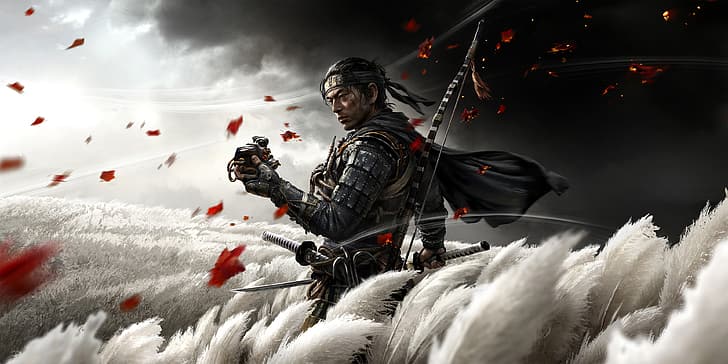 Ghosts of Tsushima Combat, station, sony,, ghost of tsushima, play