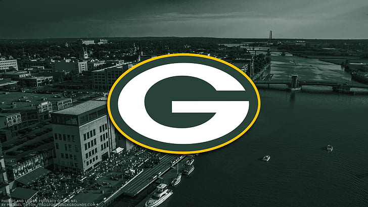 Green Bay Packers Flag, football, green bay packers, logo, nfl Free HD Wallpaper