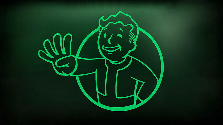 lighting equipment, fallout 4, sign, vault boy Free HD Wallpaper