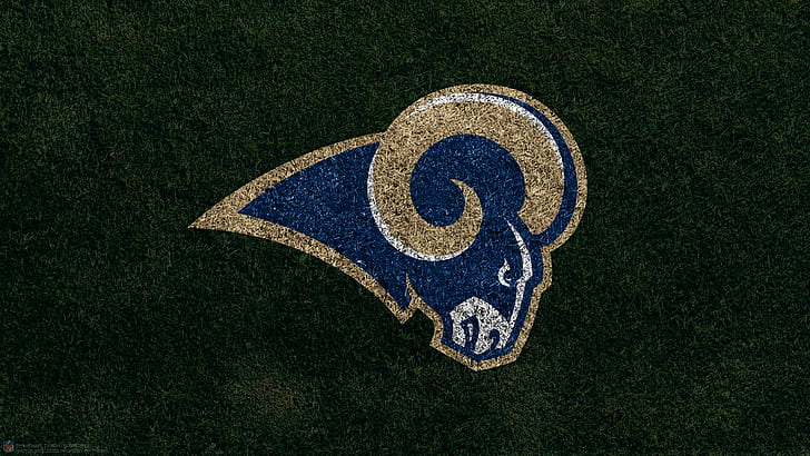 Los Angeles Rams Helmet Logo, emblem, los angeles rams, nfl, football Free HD Wallpaper