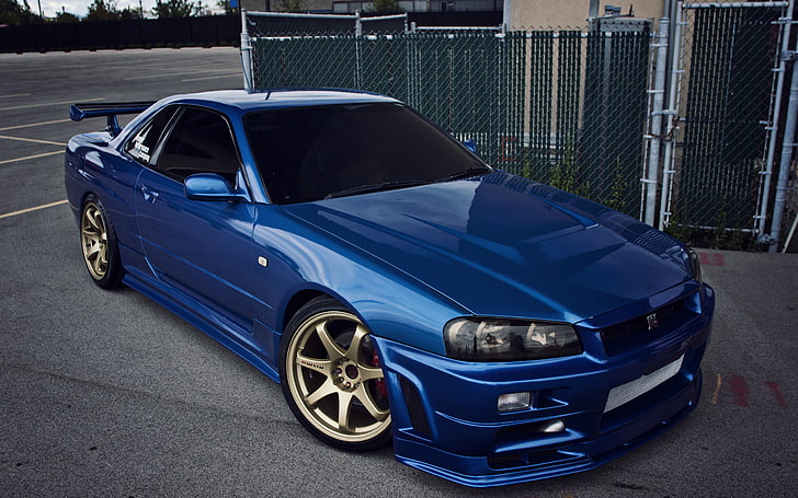 Nissan GT-R R32, fence, road, jdm, street Free HD Wallpaper