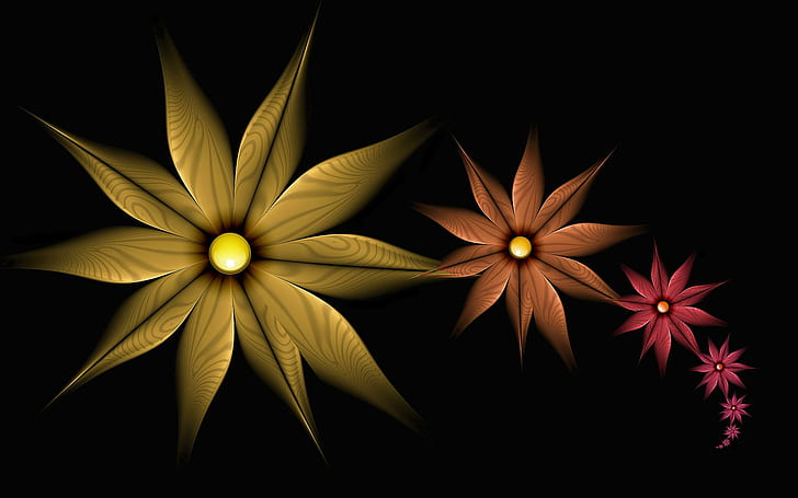 Prayer, flower, simple, 3d and abstract, flowers Free HD Wallpaper