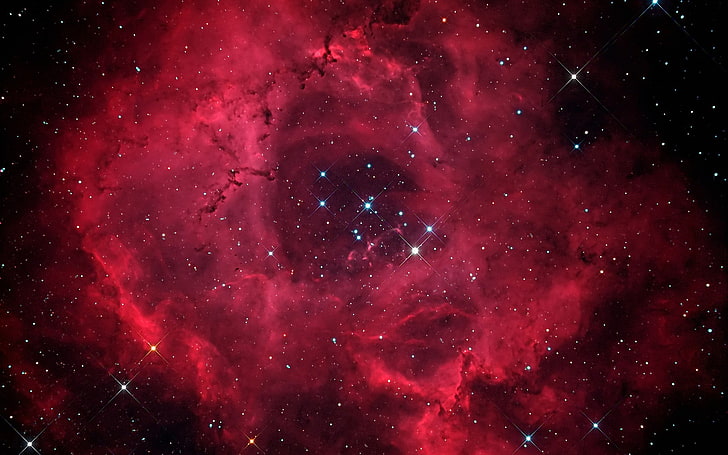 Rosette Nebula Pics, illuminated, nature, infinity, luminosity Free HD Wallpaper