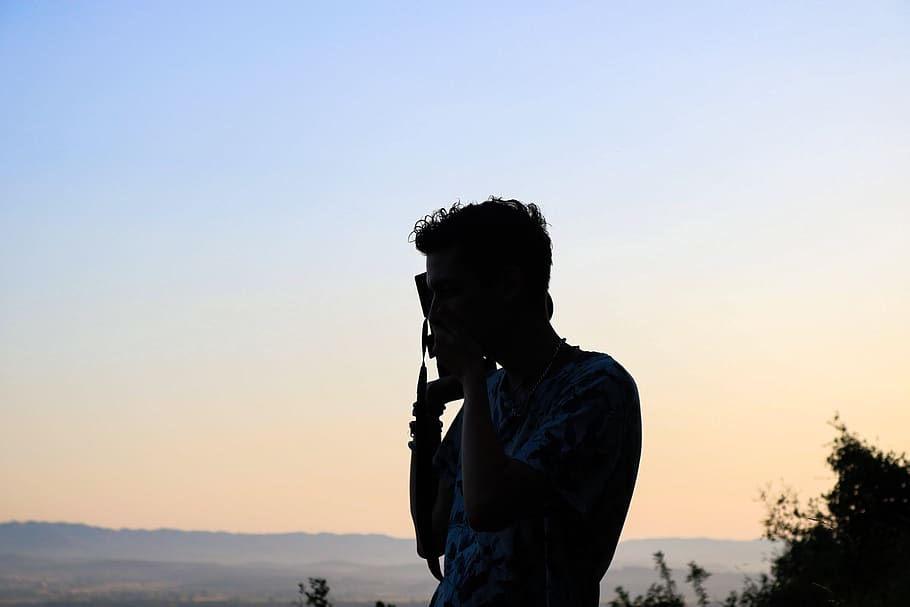 silhouette, men, hair, lifestyles