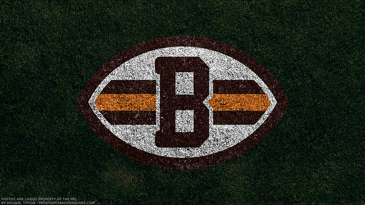 Space, cleveland browns, emblem, logo, football Free HD Wallpaper