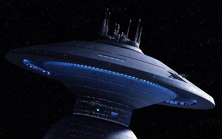 Star Trek Enterprise Earth, star  space, blue, airplane, air vehicle Free HD Wallpaper