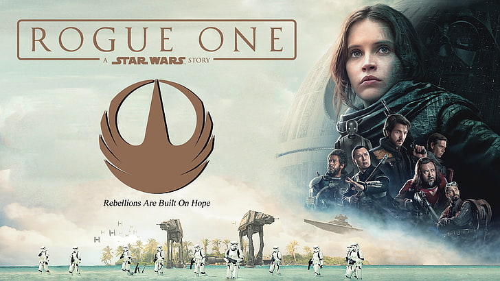 Star Wars Rogue One, looking, movies, occupation, western script Free HD Wallpaper