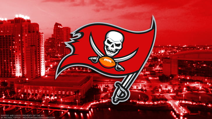 Tampa Bay Buccaneers, nfl, football, tampa bay buccaneers, emblem Free HD Wallpaper