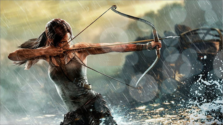 Tomb Raider Legend Art, tomb raider, bow, rise of the tomb raider, lara croft