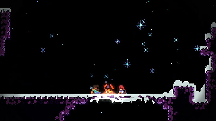 1080X1080 Pixel Art, celeste, night sky, celeste game, steam software Free HD Wallpaper