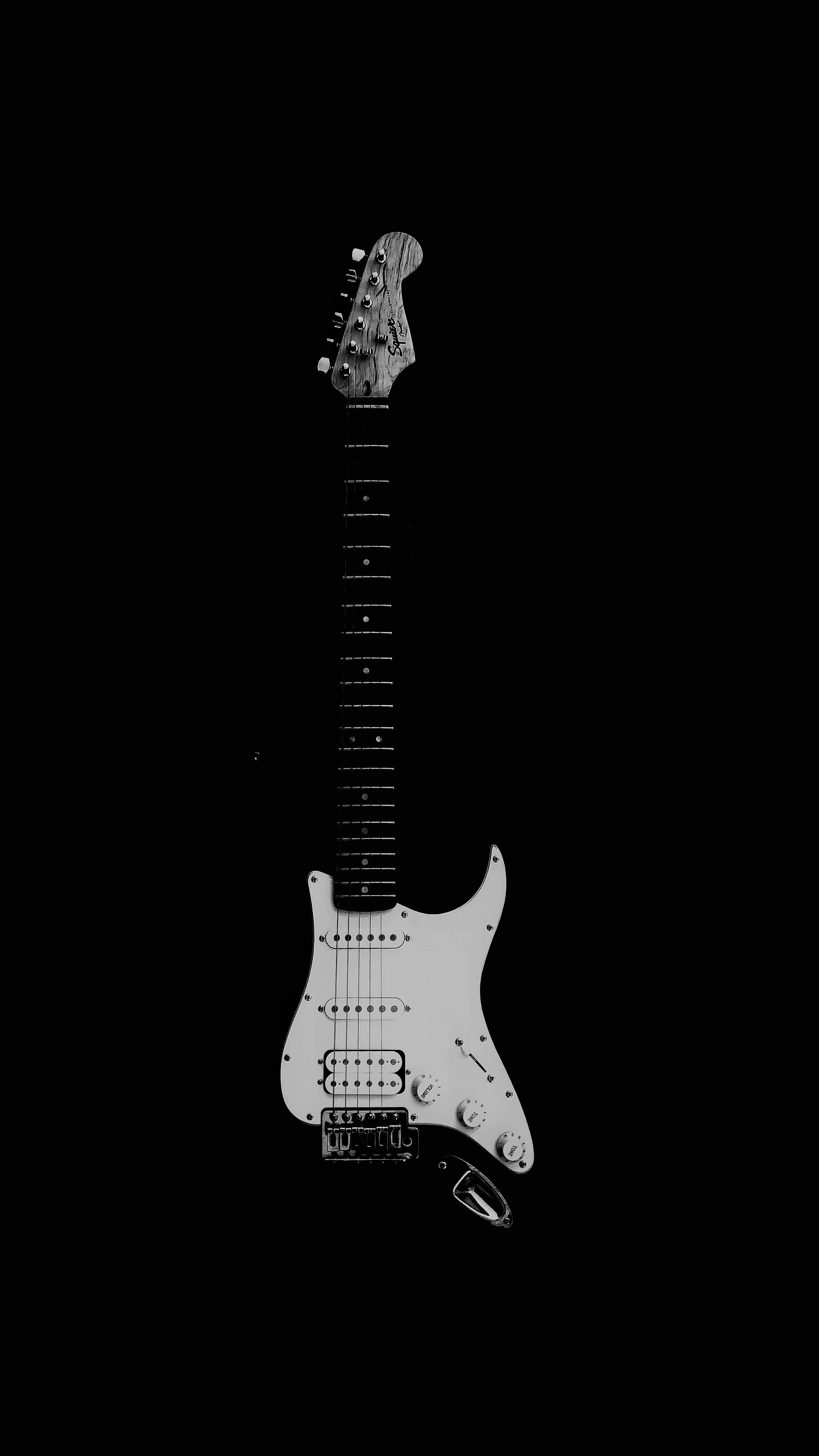 Acoustic Guitar Kits, copy space, studio shot, dark, electric guitar