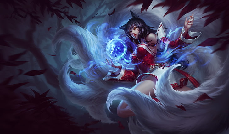 Ahri Abilities, ahri, league of legends Free HD Wallpaper