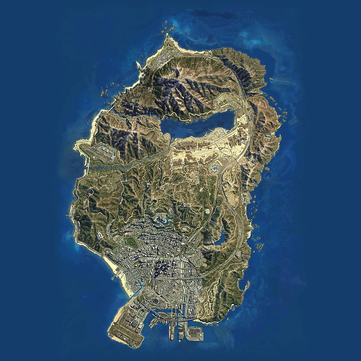 All GTA 5 Map Locations, grand theft auto v, map, gta v, rockstar Free HD Wallpaper