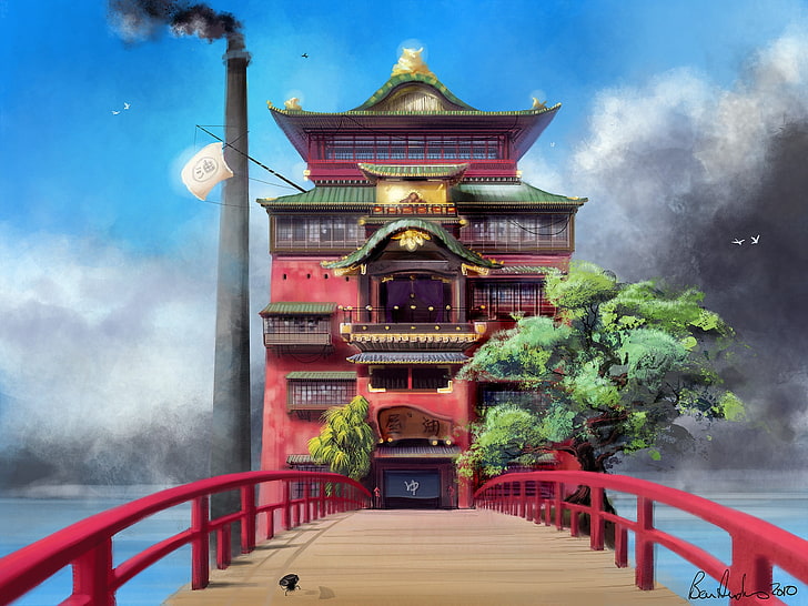 art, architecture, ch, anime Free HD Wallpaper