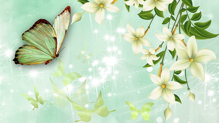 butterflies, ever, fresh, summer Free HD Wallpaper