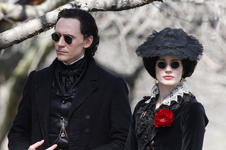 Crimson Peak Cast, Jessic Chastain, tom hiddleston, jessic chastain, crimson peak Free HD Wallpaper