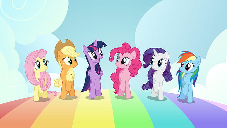 Cute My Little Pony, rainbow dash, spike, animation, my little pony the movie Free HD Wallpaper