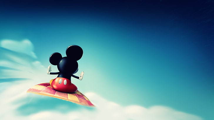 Disney Mickey Mouse Heads, blue, no people, mickey mouse, digital composite Free HD Wallpaper