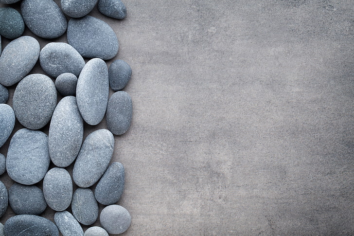 Gray Brick, pebble, black color, vitamin, indoors Free HD Wallpaper
