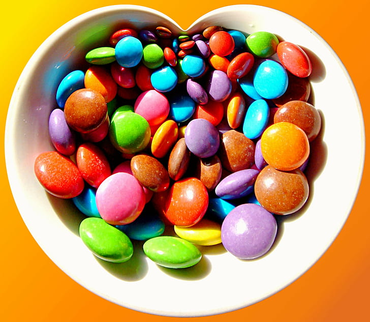 Heart Disease Diet, bonbons, colorful, catchy, bright Free HD Wallpaper