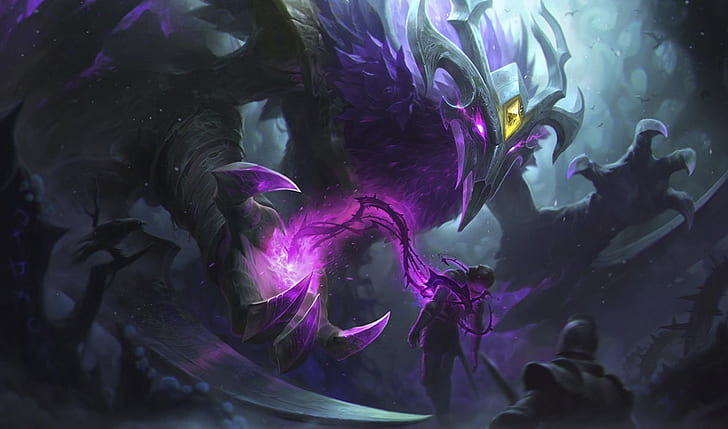 Hextech Nocturne, league of legends, nocturne, elderwood, riot games Free HD Wallpaper