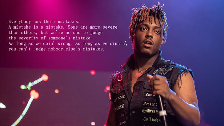 Juice Wrld, truth, rapper, quote, juice wrld Free HD Wallpaper